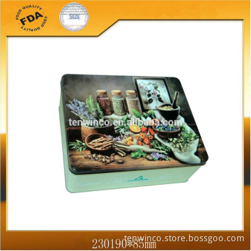 Big Square Tin packaging without Hinge
